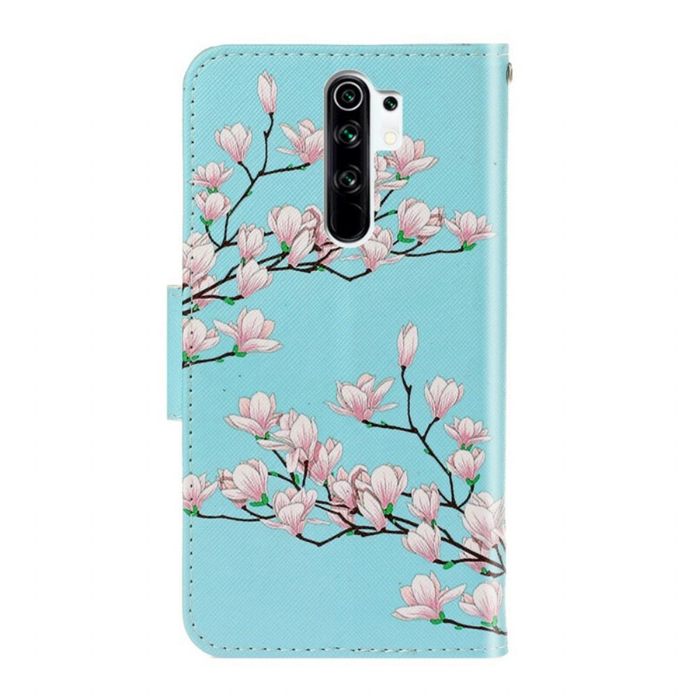 Flip Case Für Xiaomi Redmi 9 Mit Kordel Riemenbaum