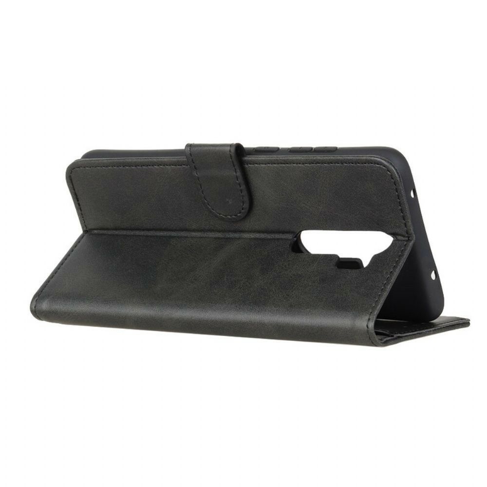 Flip Case Für Xiaomi Redmi 9 Retro-mattleder-effekt