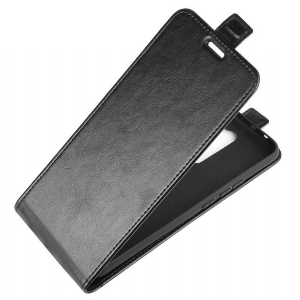 Lederhüllen Für Xiaomi Redmi 9 Flip Case Faltbarer Ledereffekt