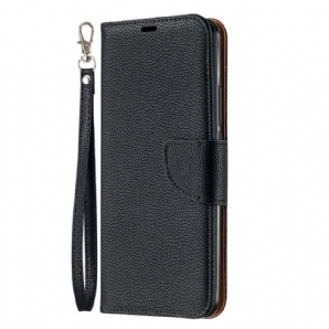 Lederhüllen Für Xiaomi Redmi 9 Flip Case Litschi-klappe Schräg