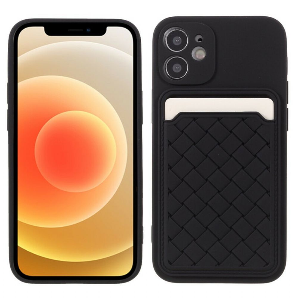 Handyhülle Für iPhone 12 Mini Gewebter Kartenhalter
