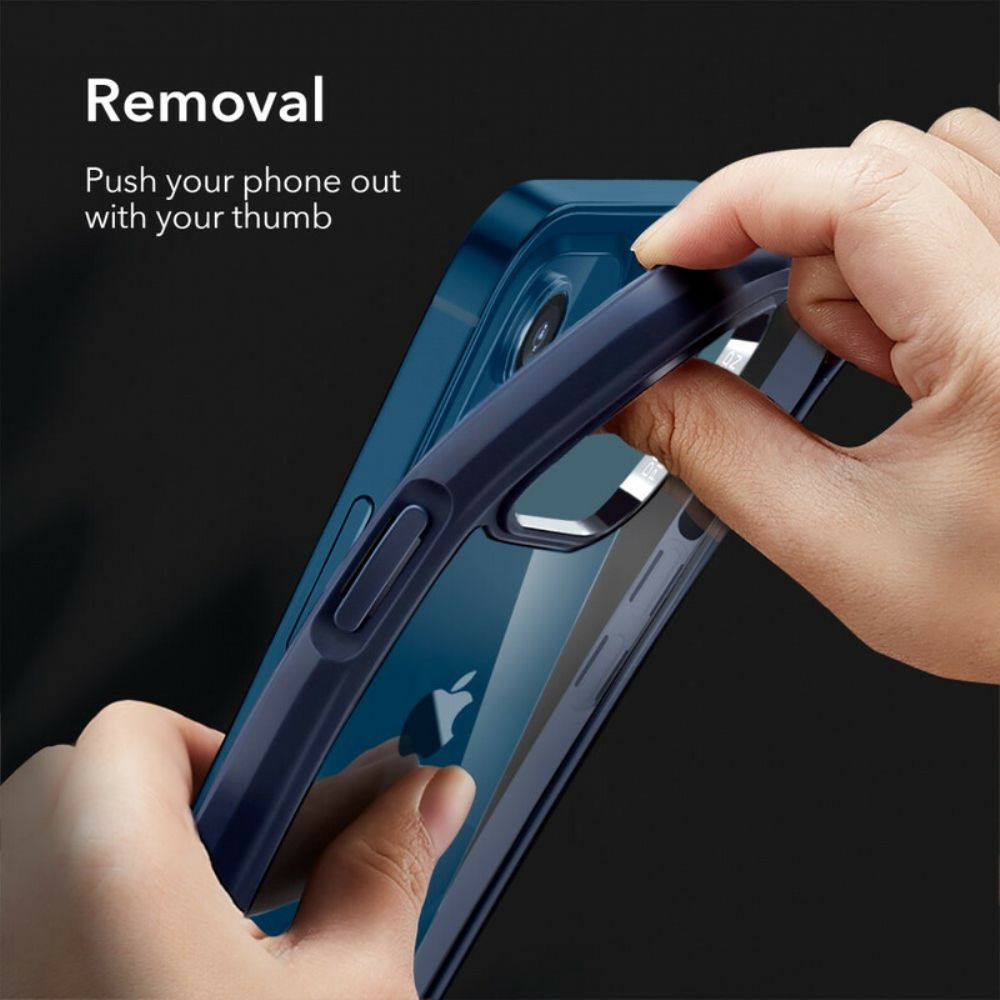 Handyhülle Für iPhone 12 Mini Glasrückseite Und Silikonkanten