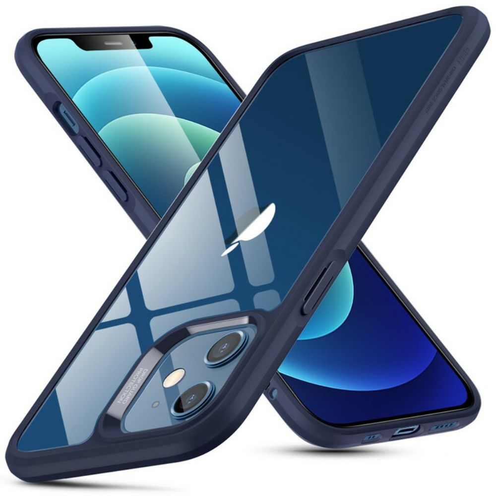 Handyhülle Für iPhone 12 Mini Glasrückseite Und Silikonkanten