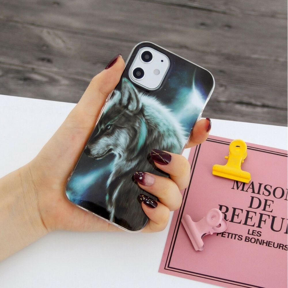 Handyhülle Für iPhone 12 Mini Königlicher Wolf