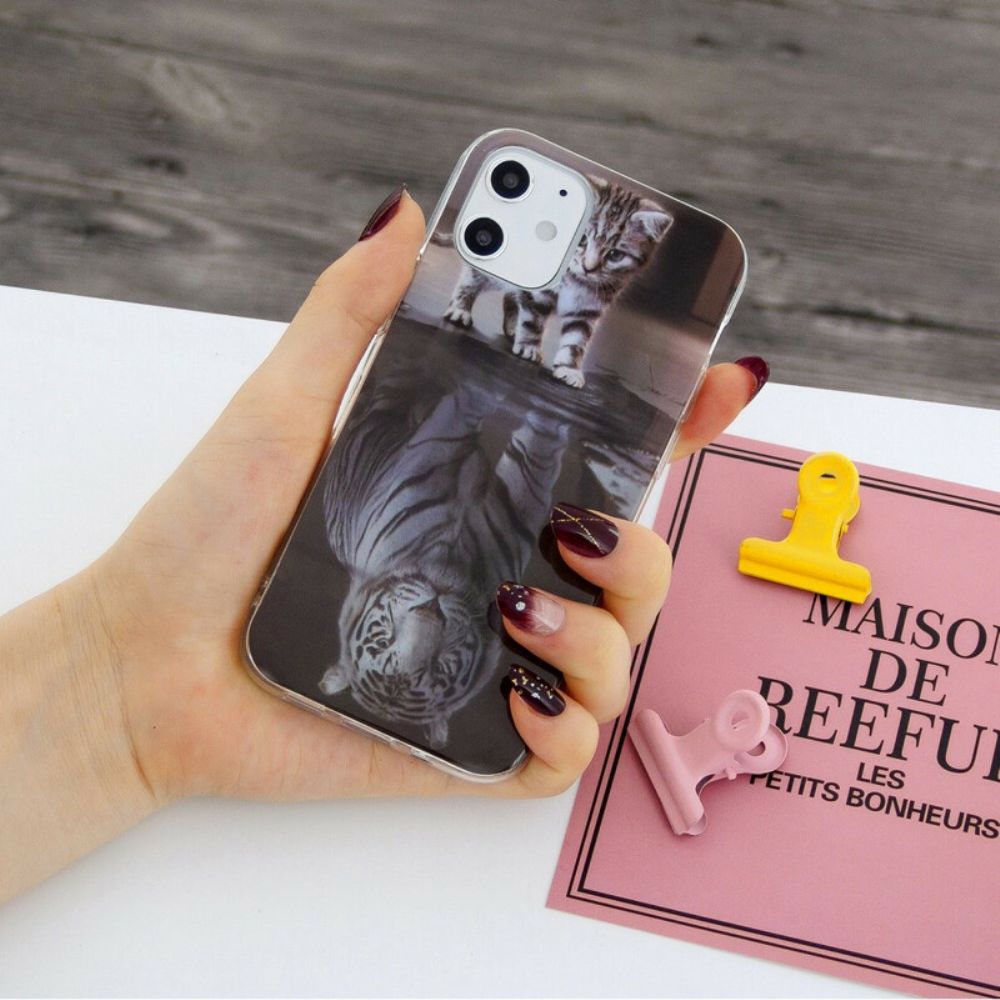 Hülle Für iPhone 12 Mini Ernst Der Tiger
