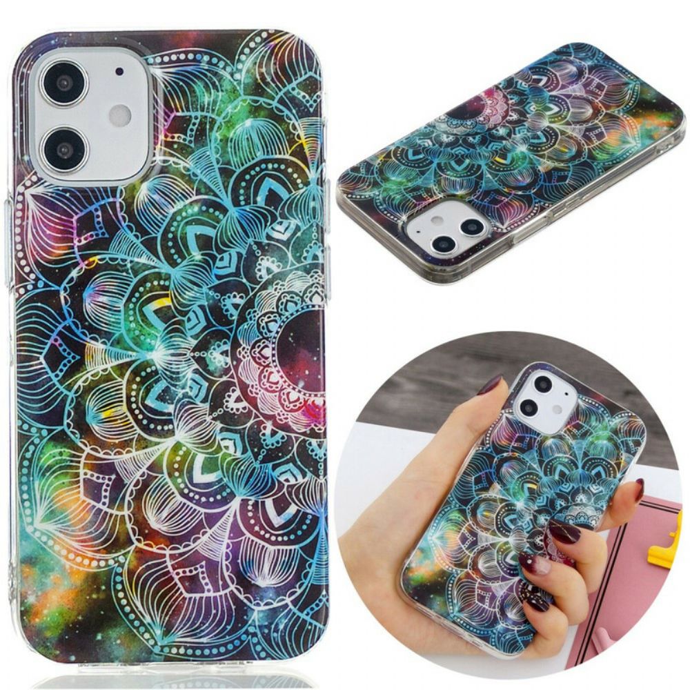 Hülle Für iPhone 12 Mini Fluoreszierende Blumenserie