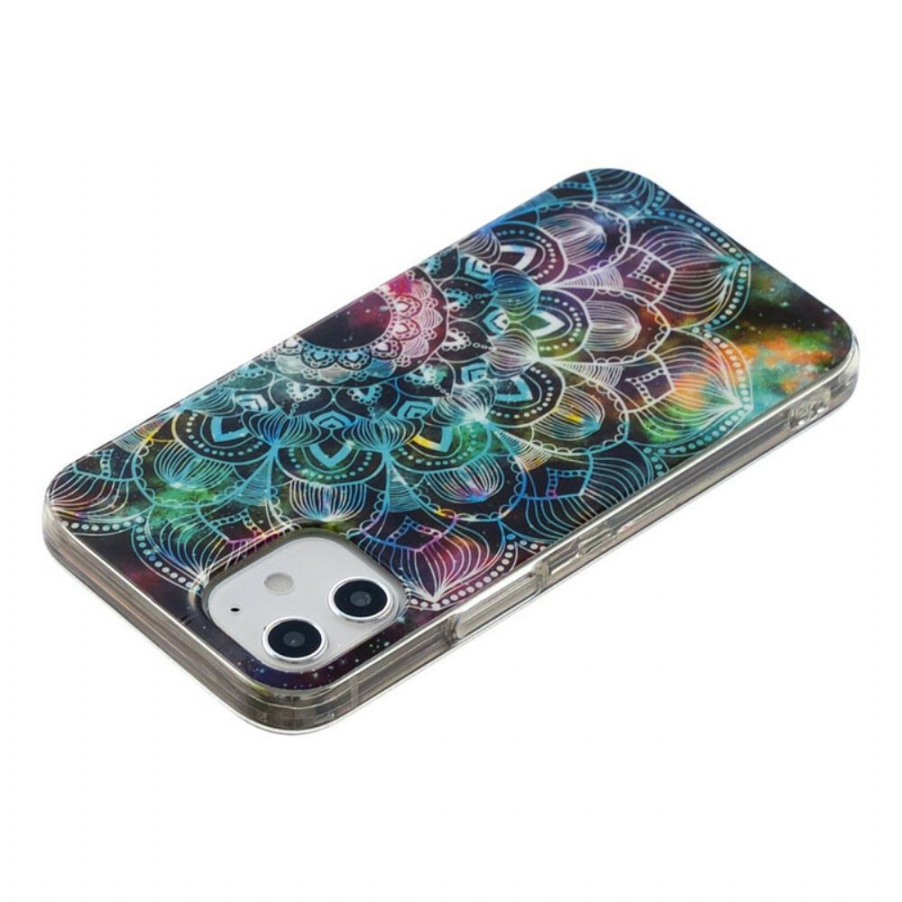 Hülle Für iPhone 12 Mini Fluoreszierende Blumenserie