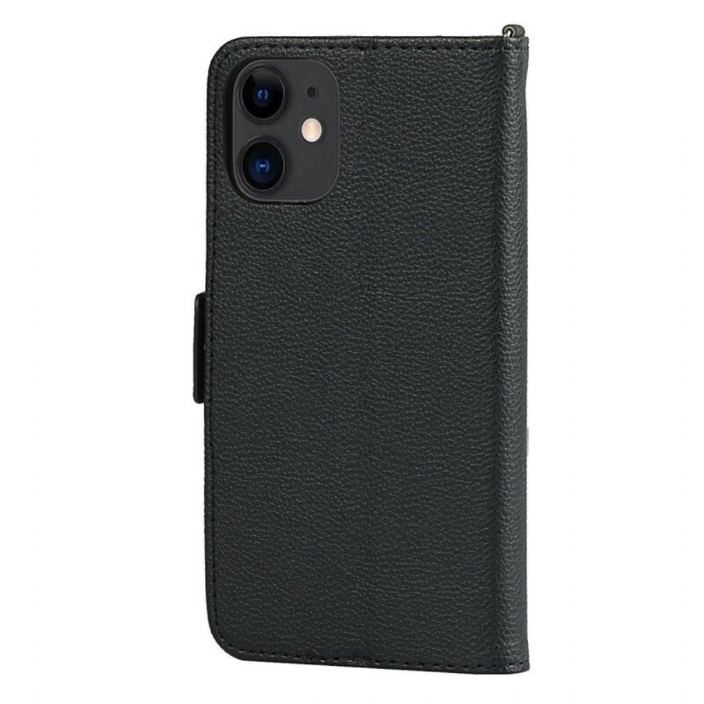 Lederhüllen Für iPhone 12 Mini Mit Kordel Tanga-herz