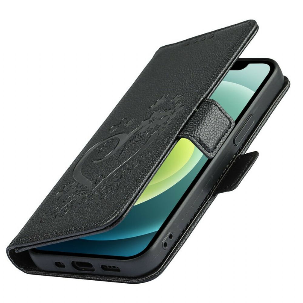 Lederhüllen Für iPhone 12 Mini Mit Kordel Tanga-herz