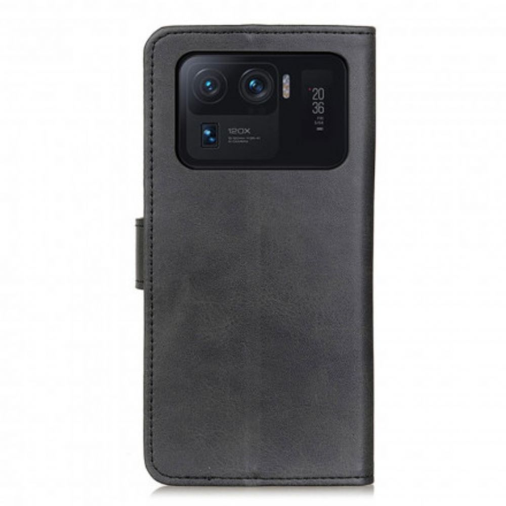 Flip Case Für Xiaomi Mi 11 Ultra Retro-mattleder-effekt