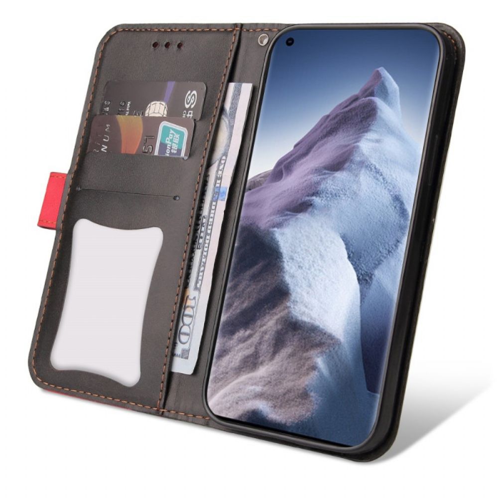 Flip Case Für Xiaomi Mi 11 Ultra Zweifarbig