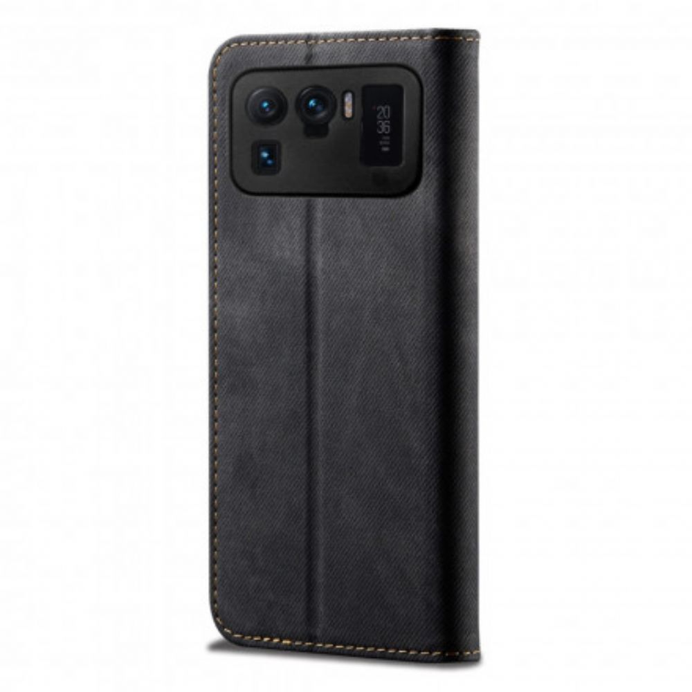 Schutzhülle Für Xiaomi Mi 11 Ultra Flip Case Jeans-textur Aus Lederimitat