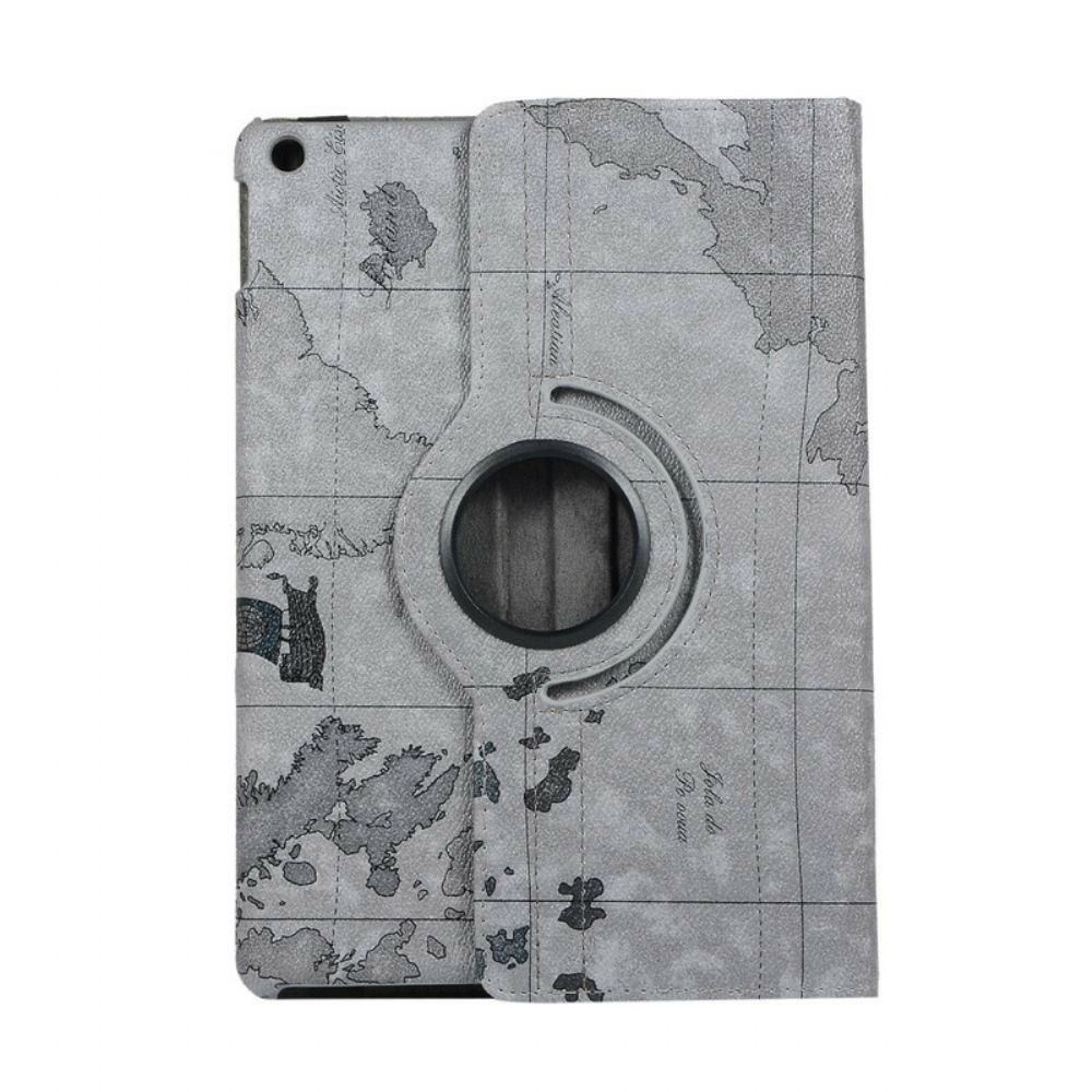 Case Für iPad 10.2" (2024) (2024) / Air 10.5" / Pro 10.5" Rotierende Weltkarte