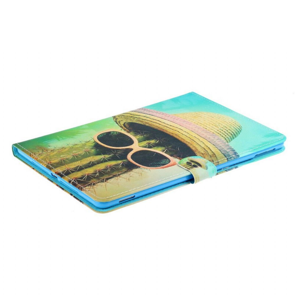 Flip Case Für iPad 10.2" (2024) (2024) / Air 10.5" / Pro 10.5" Entspann Dich Kaktus