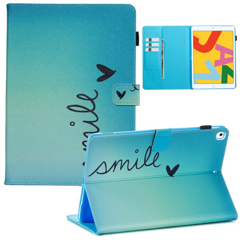 Flip Case Für iPad 10.2" (2024) (2024) / Air 10.5" / Pro 10.5" Lächle