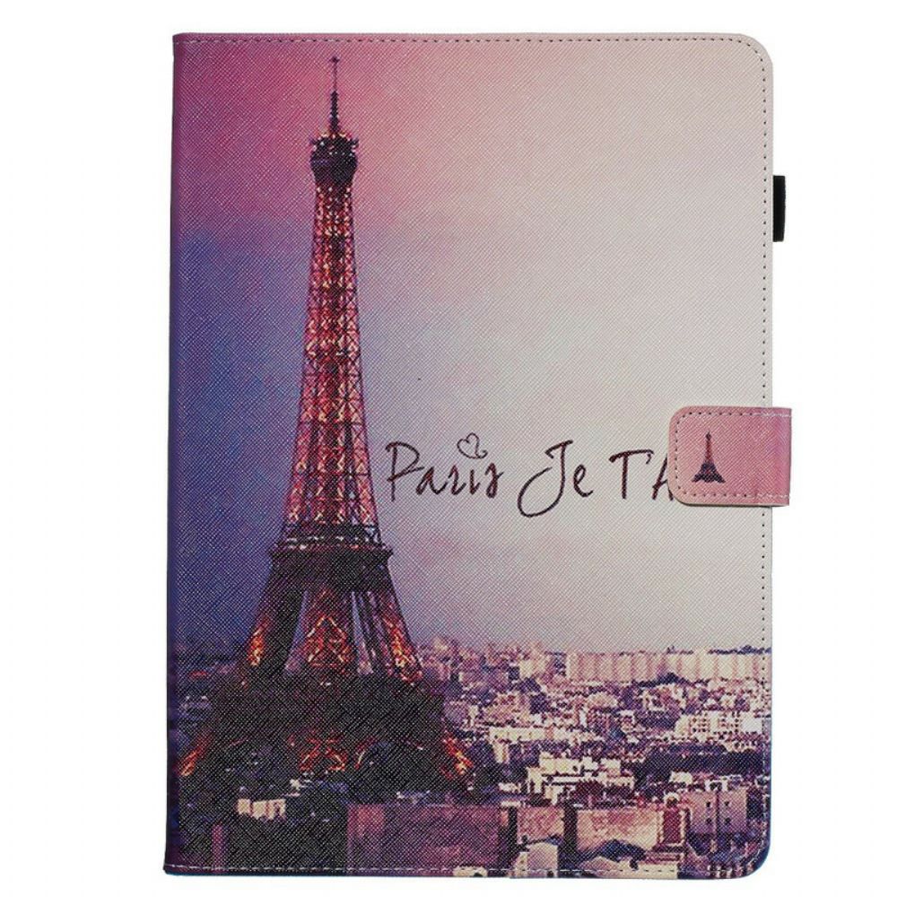 Flip Case Für iPad 10.2" (2024) (2024) / Air 10.5" / Pro 10.5" Paris Ich Liebe Dich