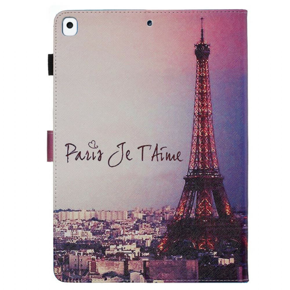 Flip Case Für iPad 10.2" (2024) (2024) / Air 10.5" / Pro 10.5" Paris Ich Liebe Dich