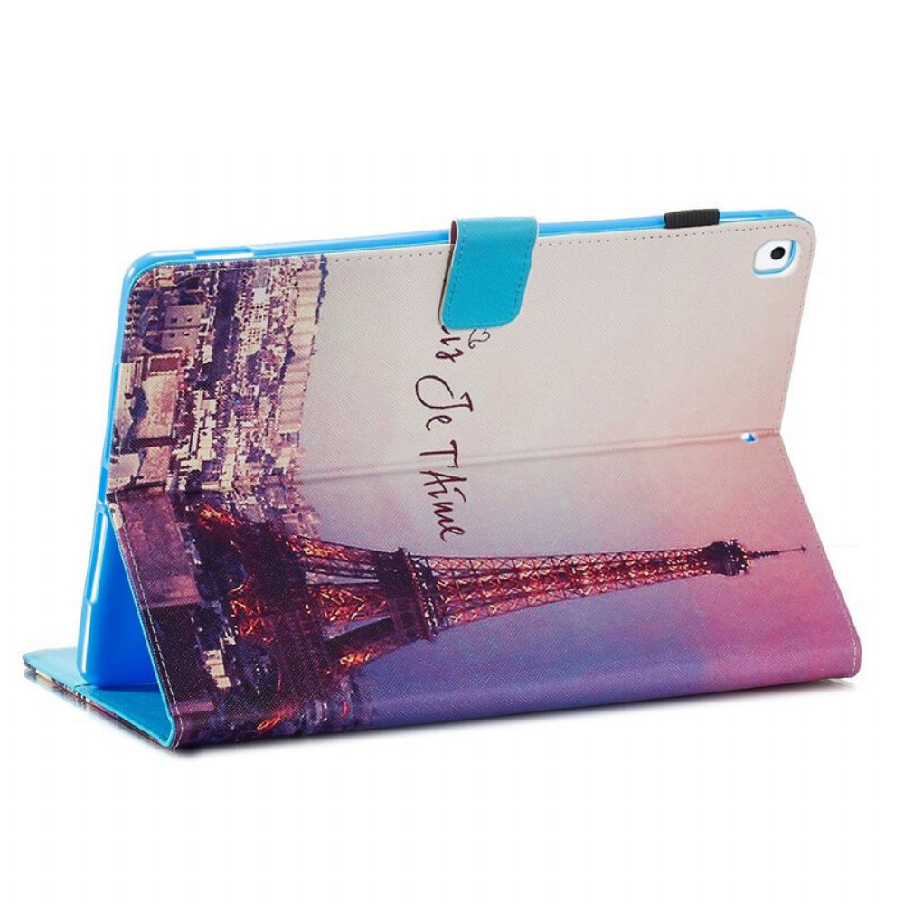 Flip Case Für iPad 10.2" (2024) (2024) / Air 10.5" / Pro 10.5" Paris Ich Liebe Dich