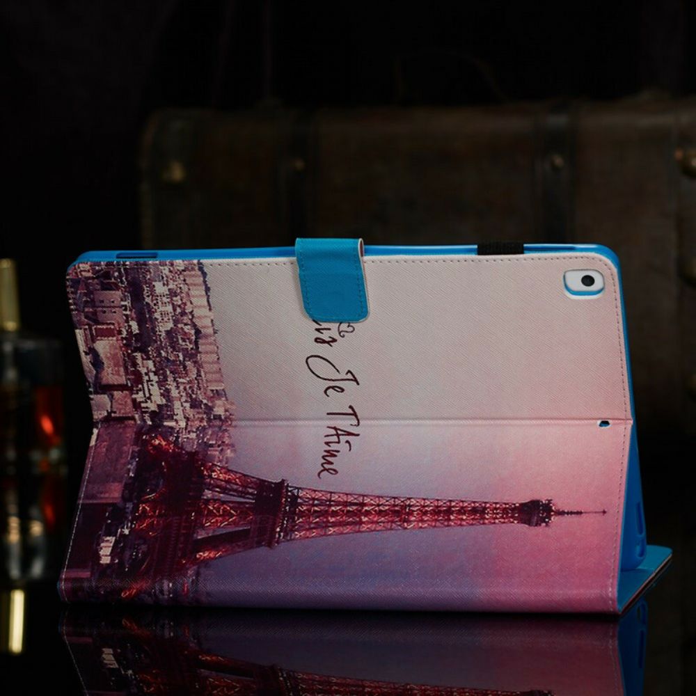 Flip Case Für iPad 10.2" (2024) (2024) / Air 10.5" / Pro 10.5" Paris Ich Liebe Dich