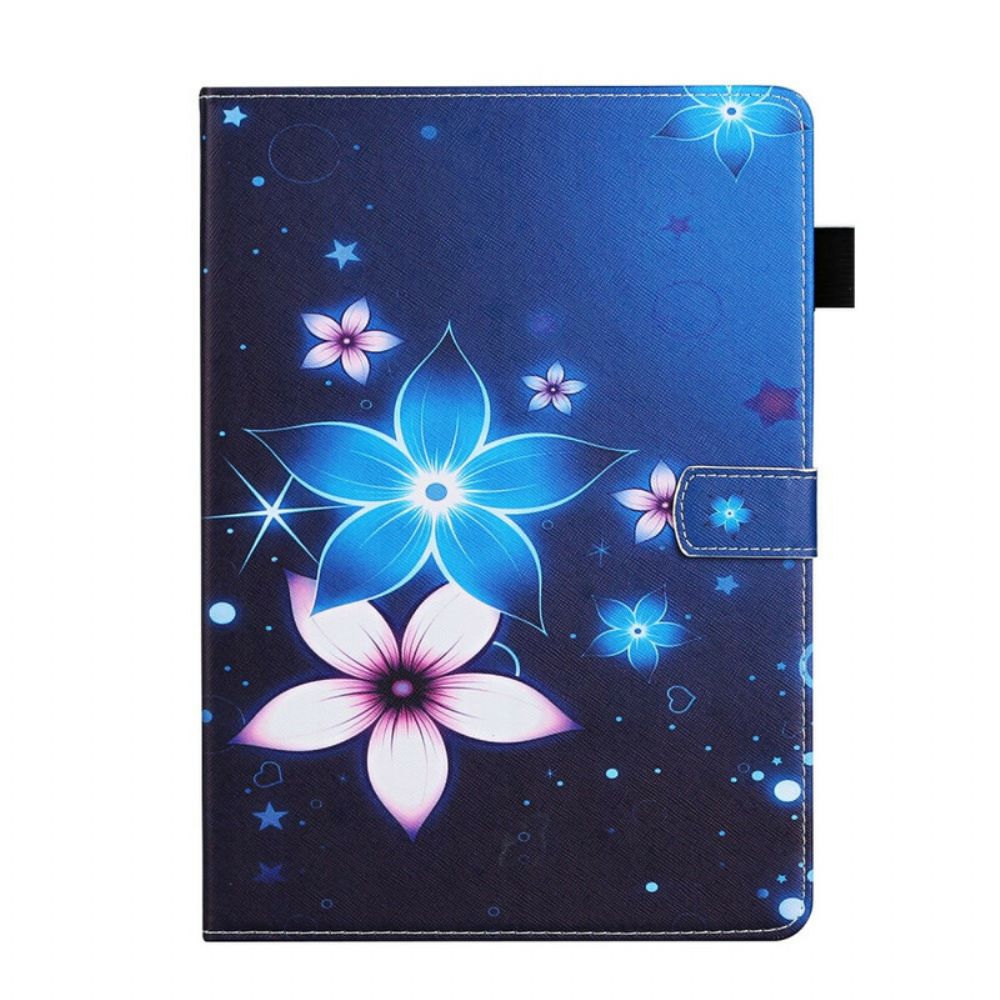 Lederhüllen Für iPad 10.2" (2024) (2024) / Air 10.5" / Pro 10.5" Blumen