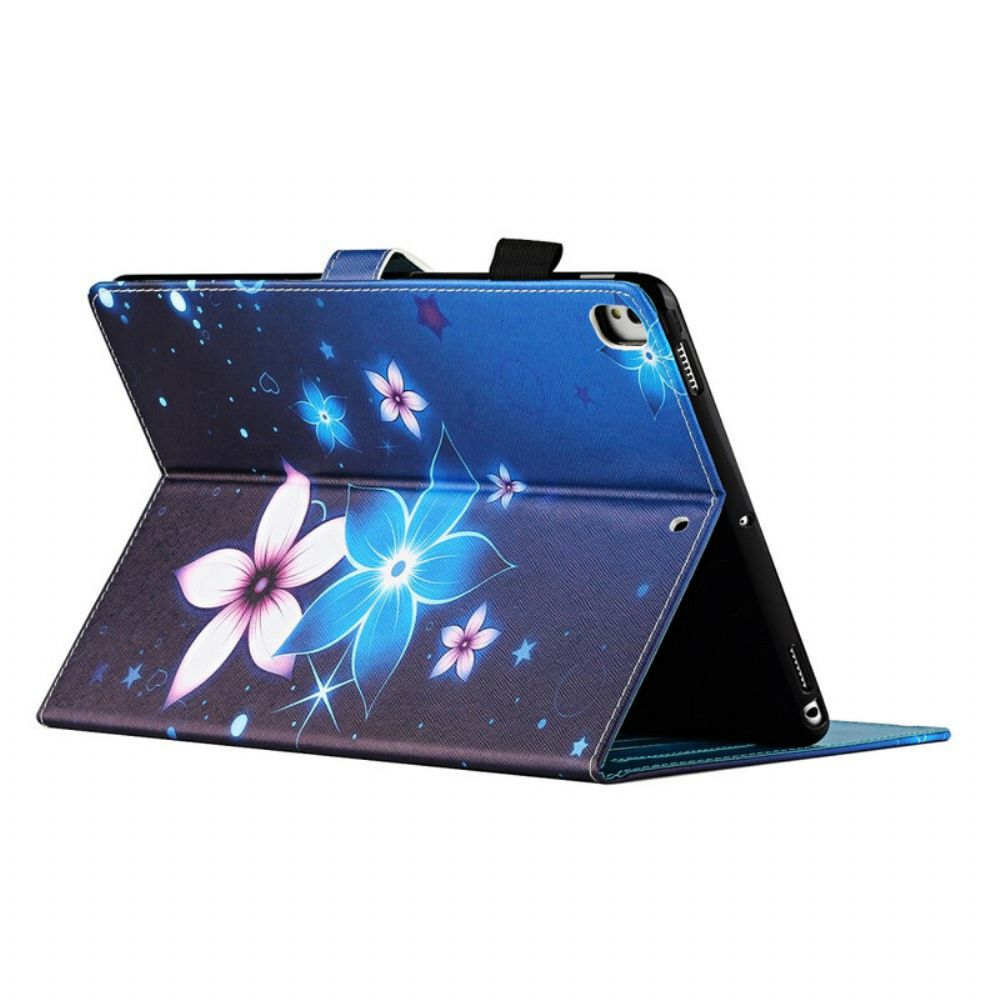 Lederhüllen Für iPad 10.2" (2024) (2024) / Air 10.5" / Pro 10.5" Blumen
