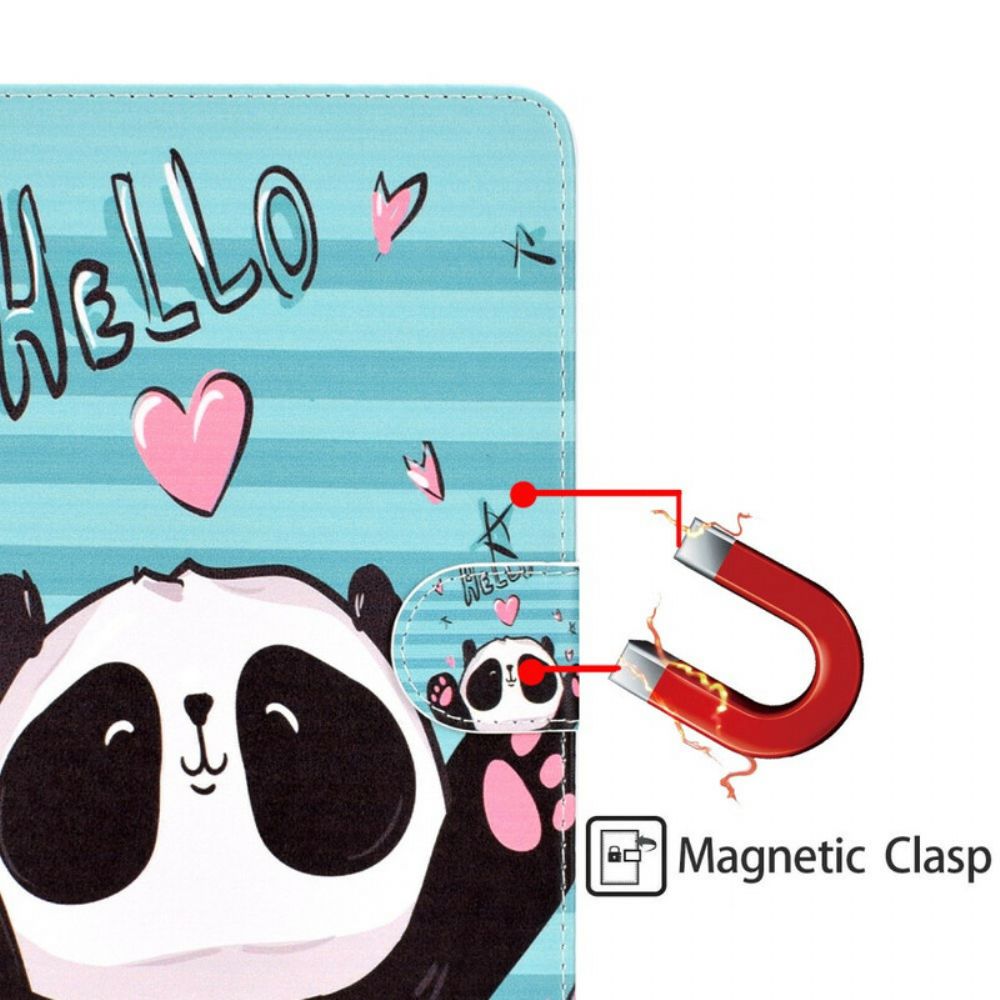 Lederhüllen Für iPad 10.2" (2024) (2024) / Air 10.5" / Pro 10.5" Panda