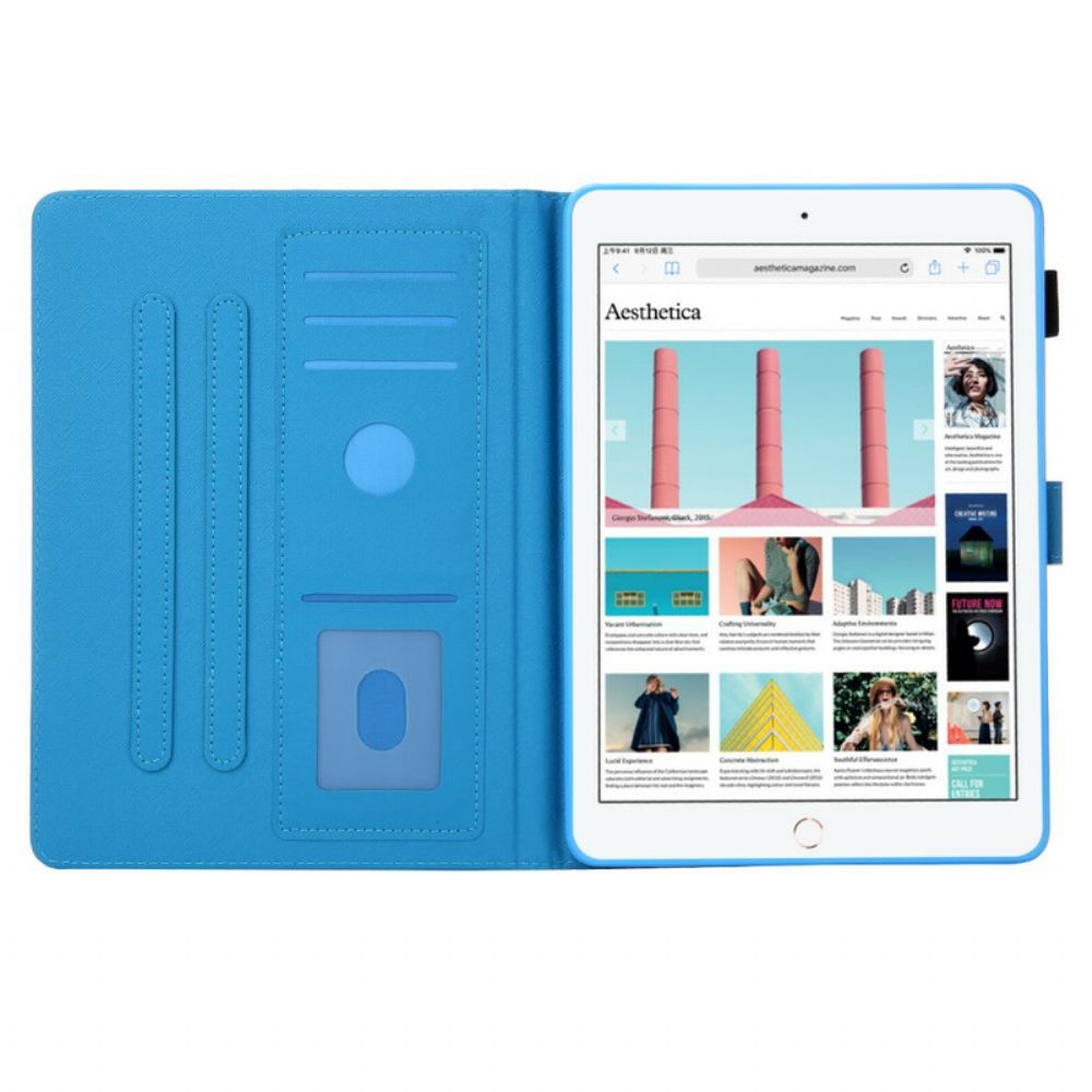 Lederhüllen Für iPad 10.2" (2024) (2024) / Air 10.5" / Pro 10.5" Panda Pewpew