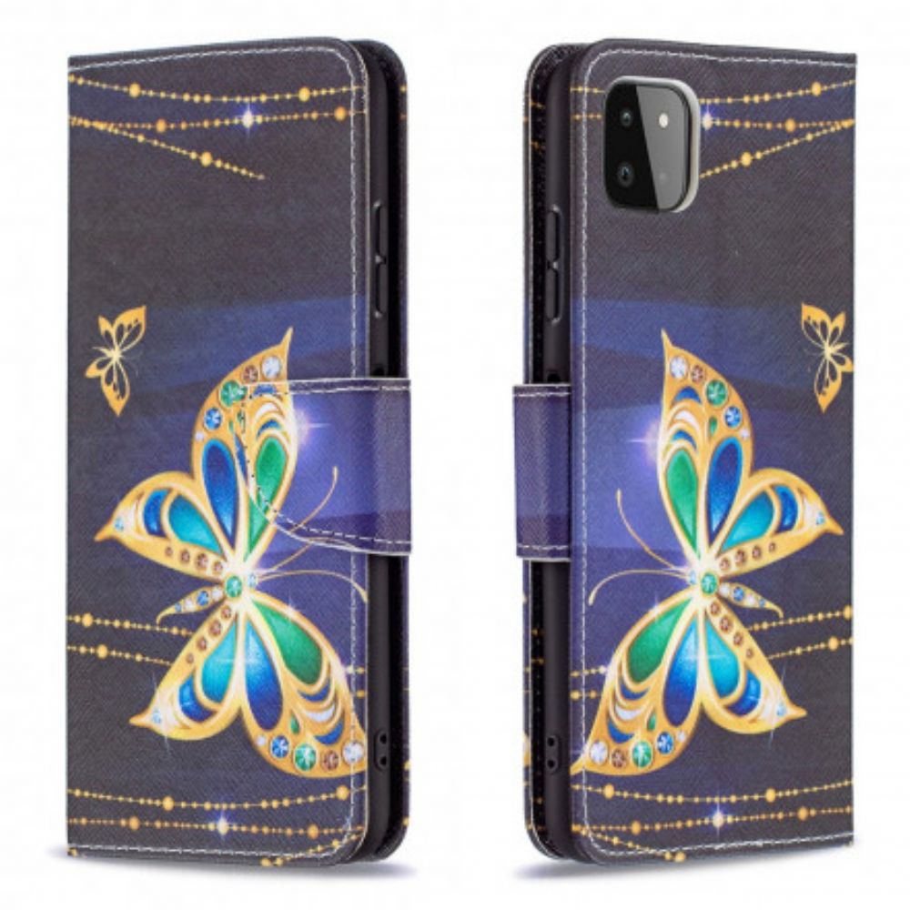 Flip Case Für Samsung Galaxy A22 5G Könige Der Schmetterlinge