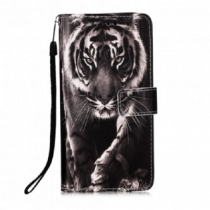 Flip Case Für Samsung Galaxy A22 5G Nachtiger