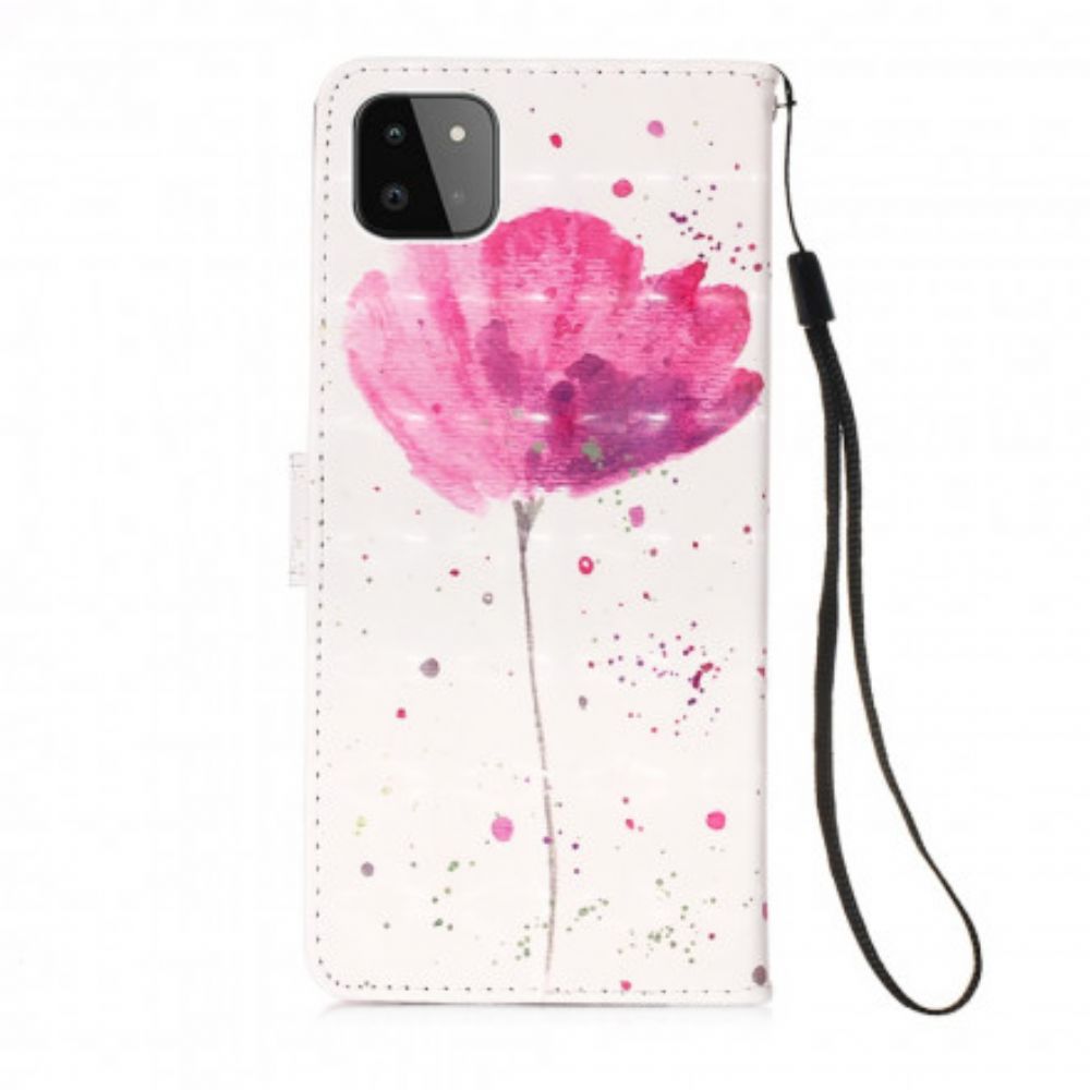 Hülle Flip Case Für Samsung Galaxy A22 5G Wasserfarbenes Halfter