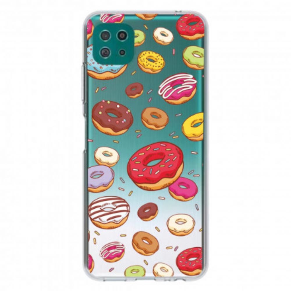 Hülle Für Samsung Galaxy A22 5G Liebe Donuts