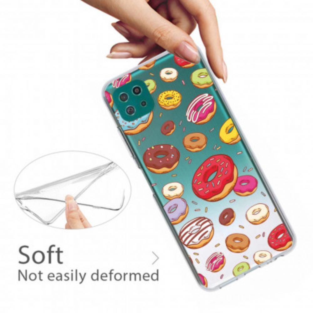 Hülle Für Samsung Galaxy A22 5G Liebe Donuts
