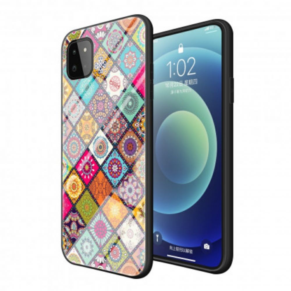 Hülle Für Samsung Galaxy A22 5G Magnetischer Patchwork-halter