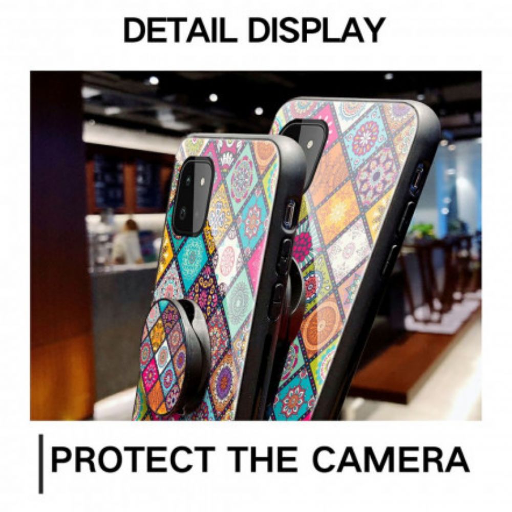 Hülle Für Samsung Galaxy A22 5G Magnetischer Patchwork-halter