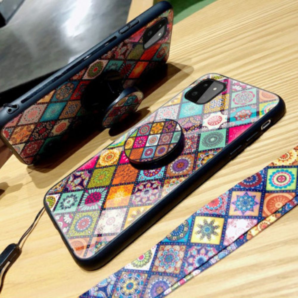 Hülle Für Samsung Galaxy A22 5G Magnetischer Patchwork-halter