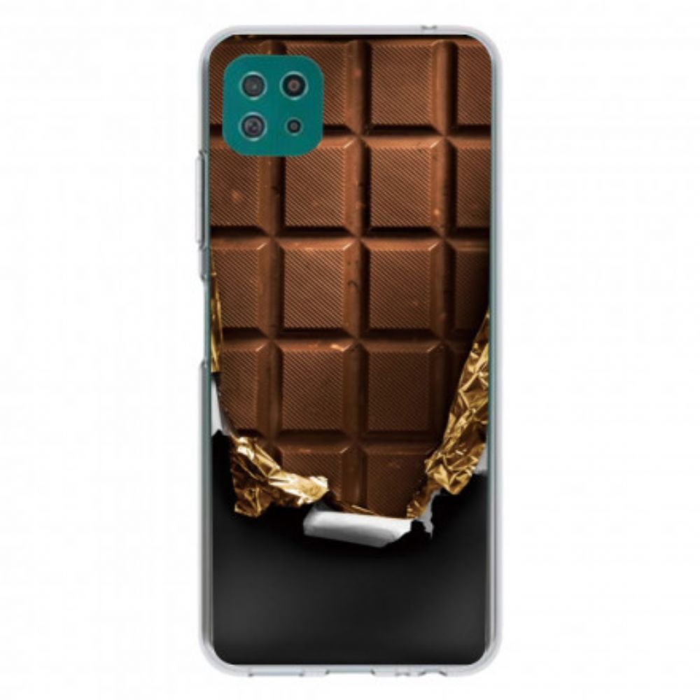 Hülle Für Samsung Galaxy A22 5G Schokolade Flexibel