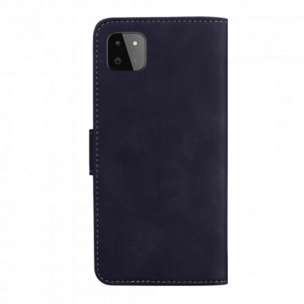 Lederhüllen Für Samsung Galaxy A22 5G Leder Im Vintage-couture-stil