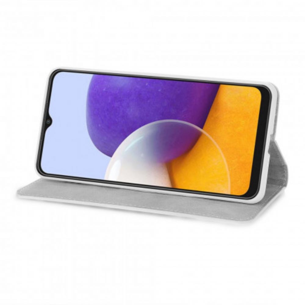 Lederhüllen Für Samsung Galaxy A22 5G Pailletten S-design