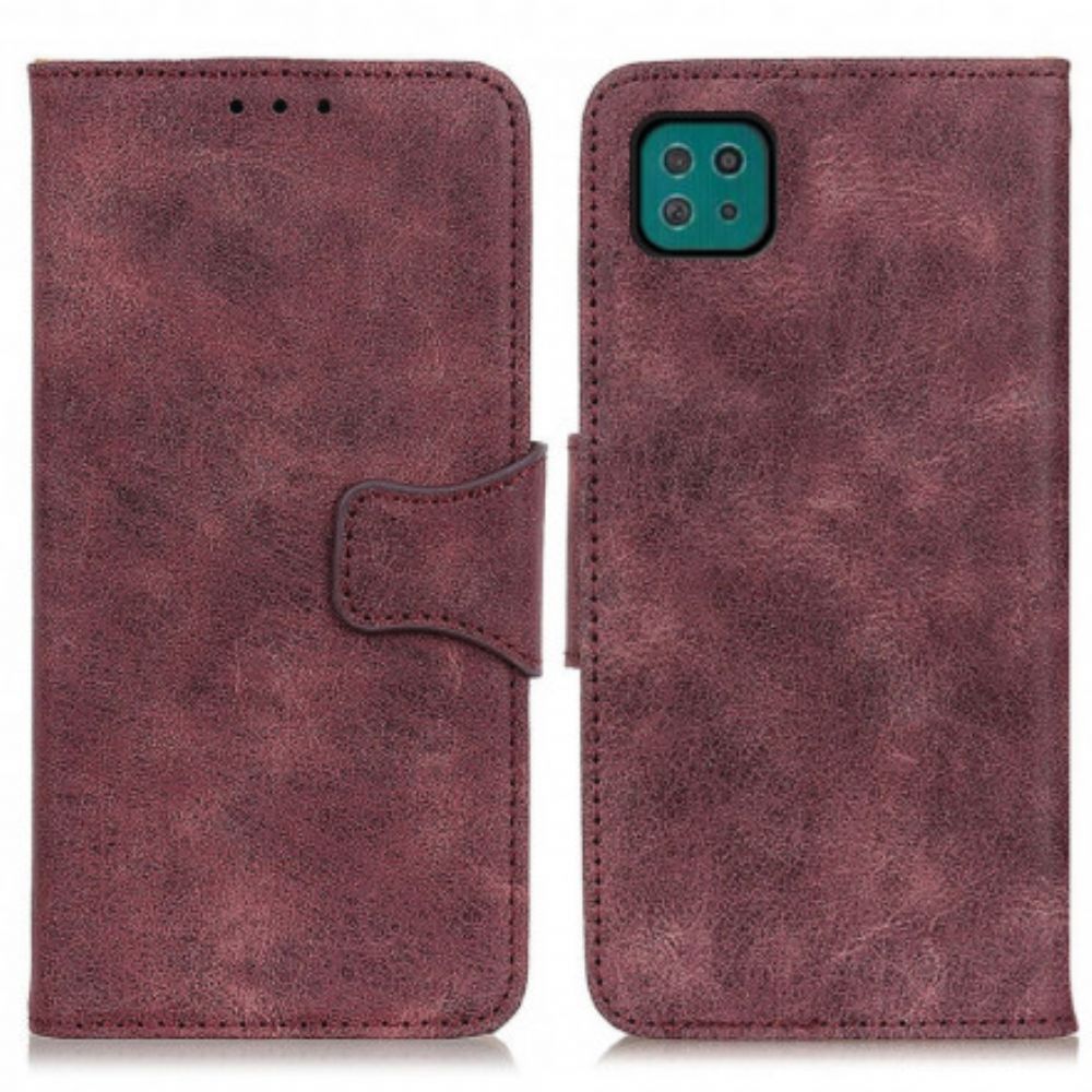 Lederhüllen Für Samsung Galaxy A22 5G Vintage Spaltleder