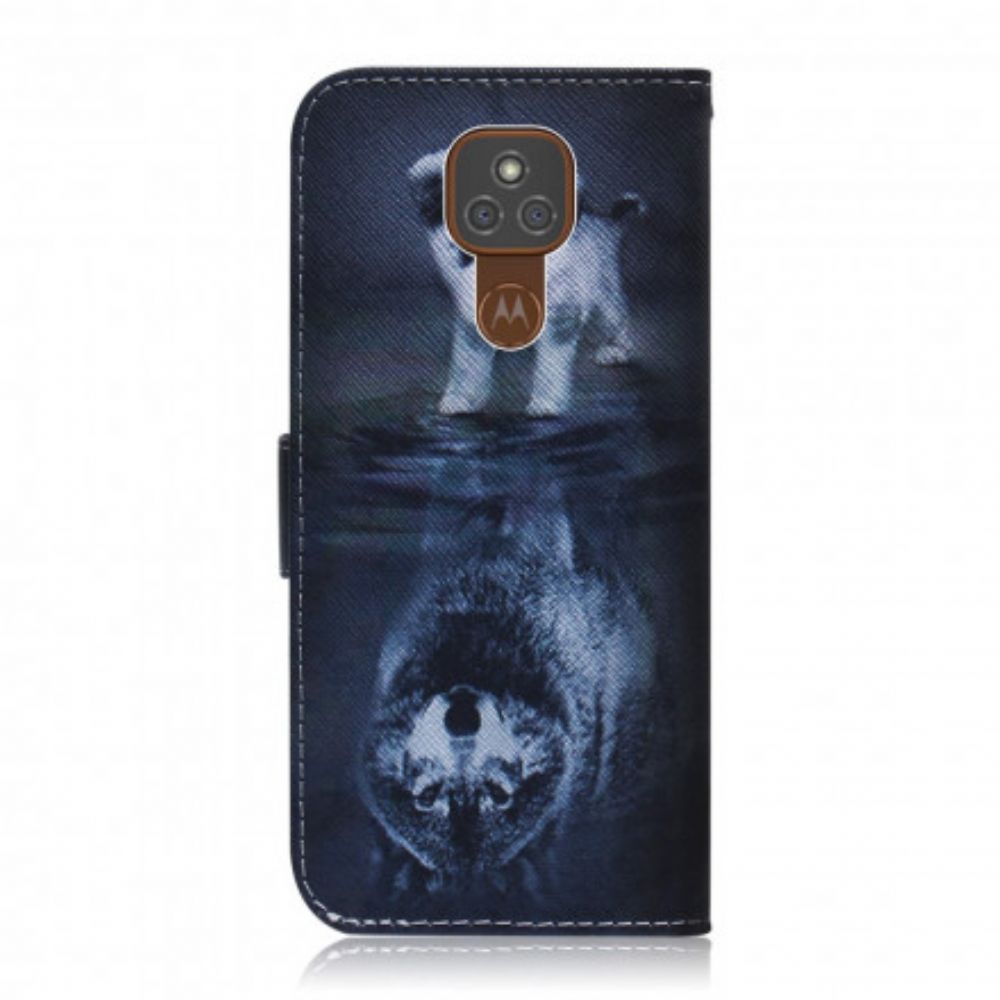 Flip Case Für Moto G9 Play Ernesto Der Wolf