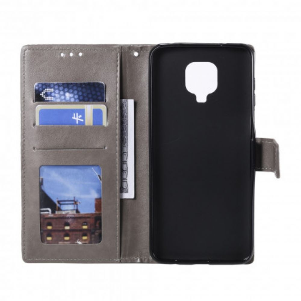 Flip Case Für Moto G9 Play Sonnen-mandala