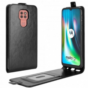 Lederhüllen Für Moto G9 Play Flip Case Vertikaler Überschlag In Lederoptik