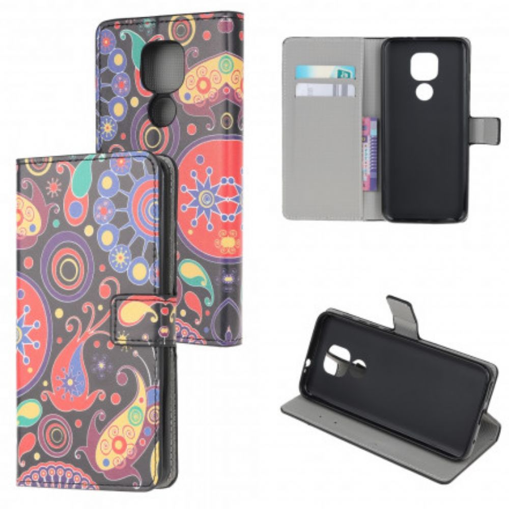 Lederhüllen Für Moto G9 Play Galaxy-design