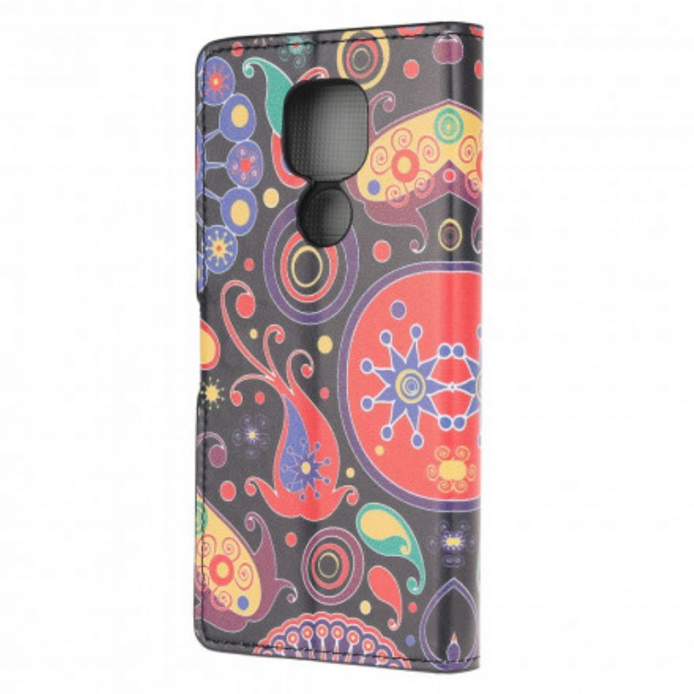 Lederhüllen Für Moto G9 Play Galaxy-design