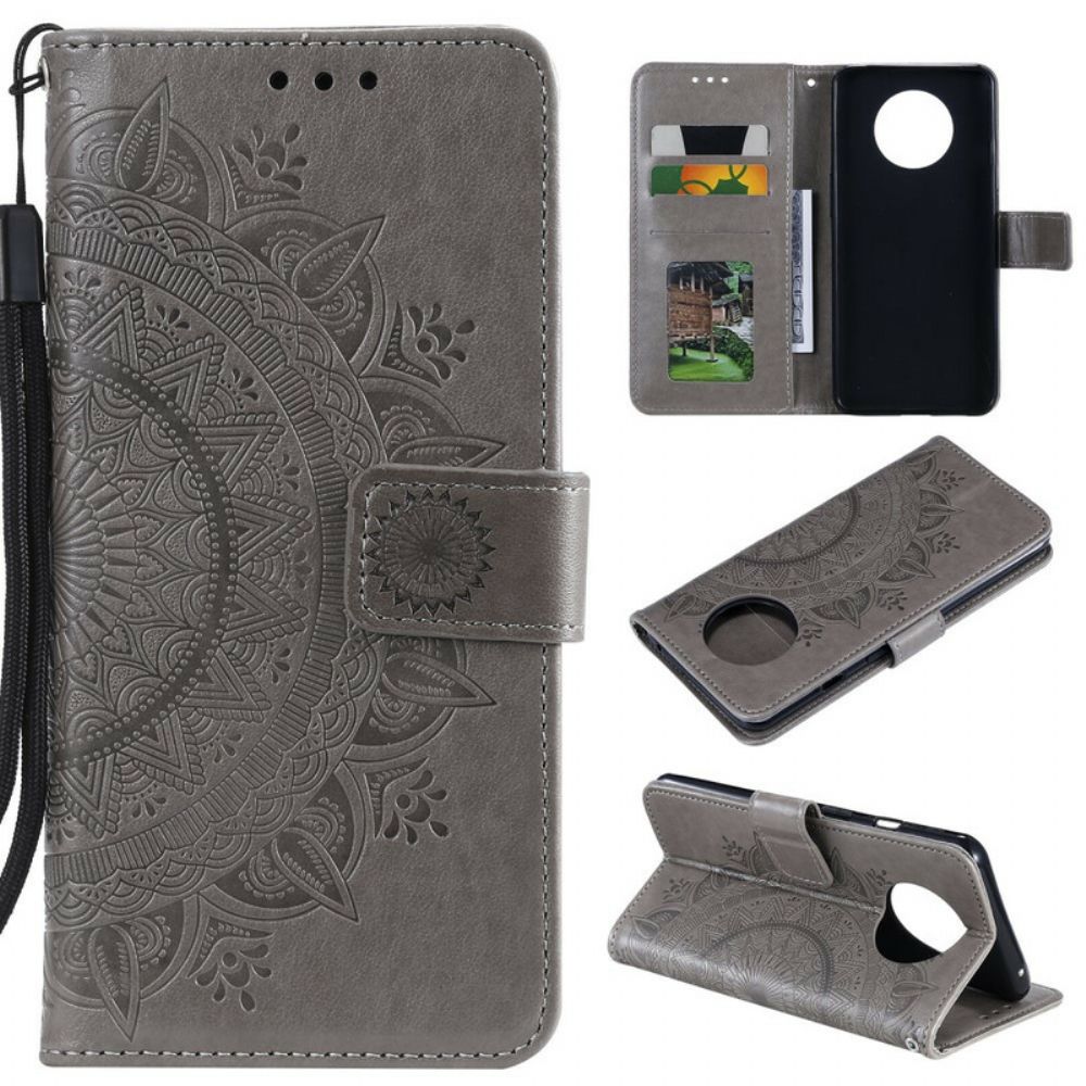 Flip Case Für OnePlus 7T Sonnen-mandala