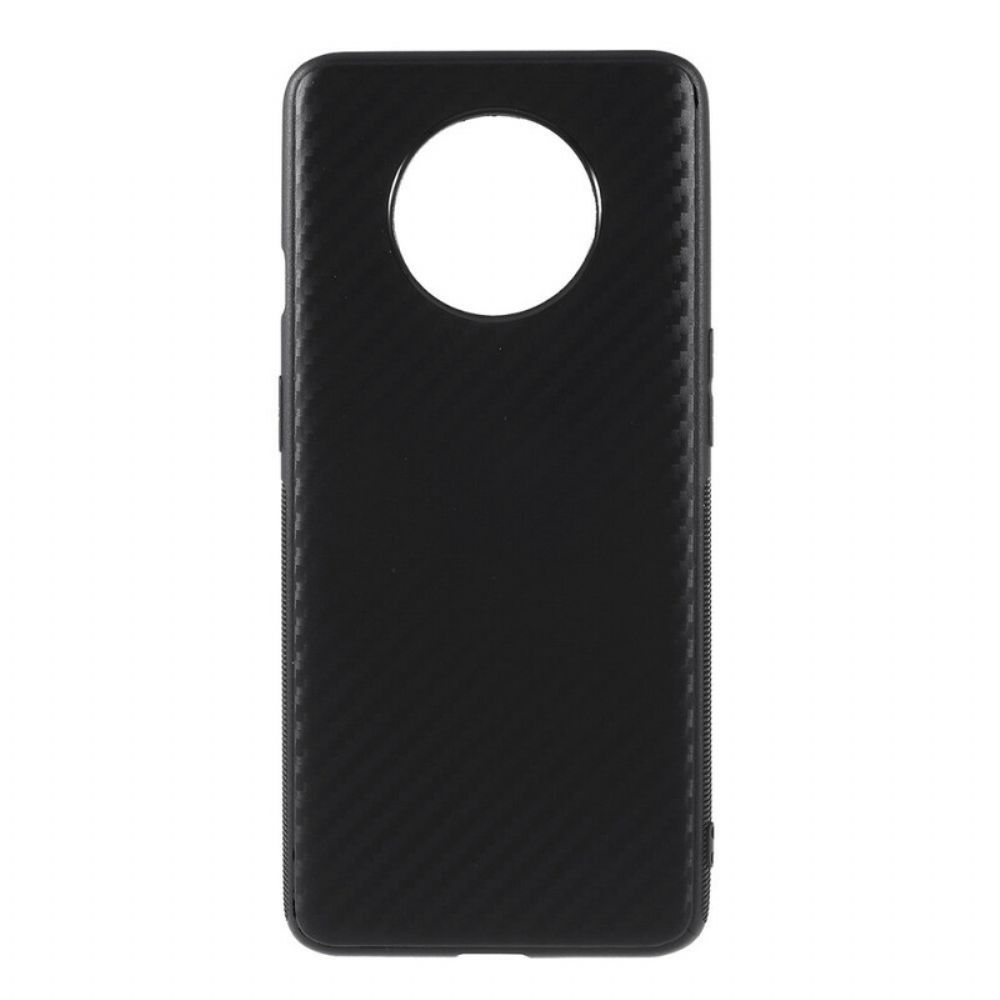 Hülle Für OnePlus 7T Einfache Kohlefaser