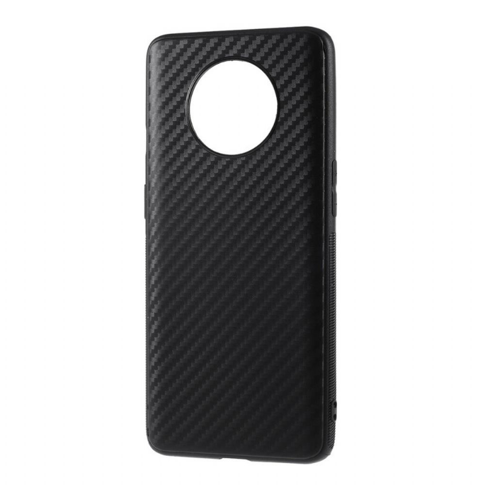 Hülle Für OnePlus 7T Einfache Kohlefaser