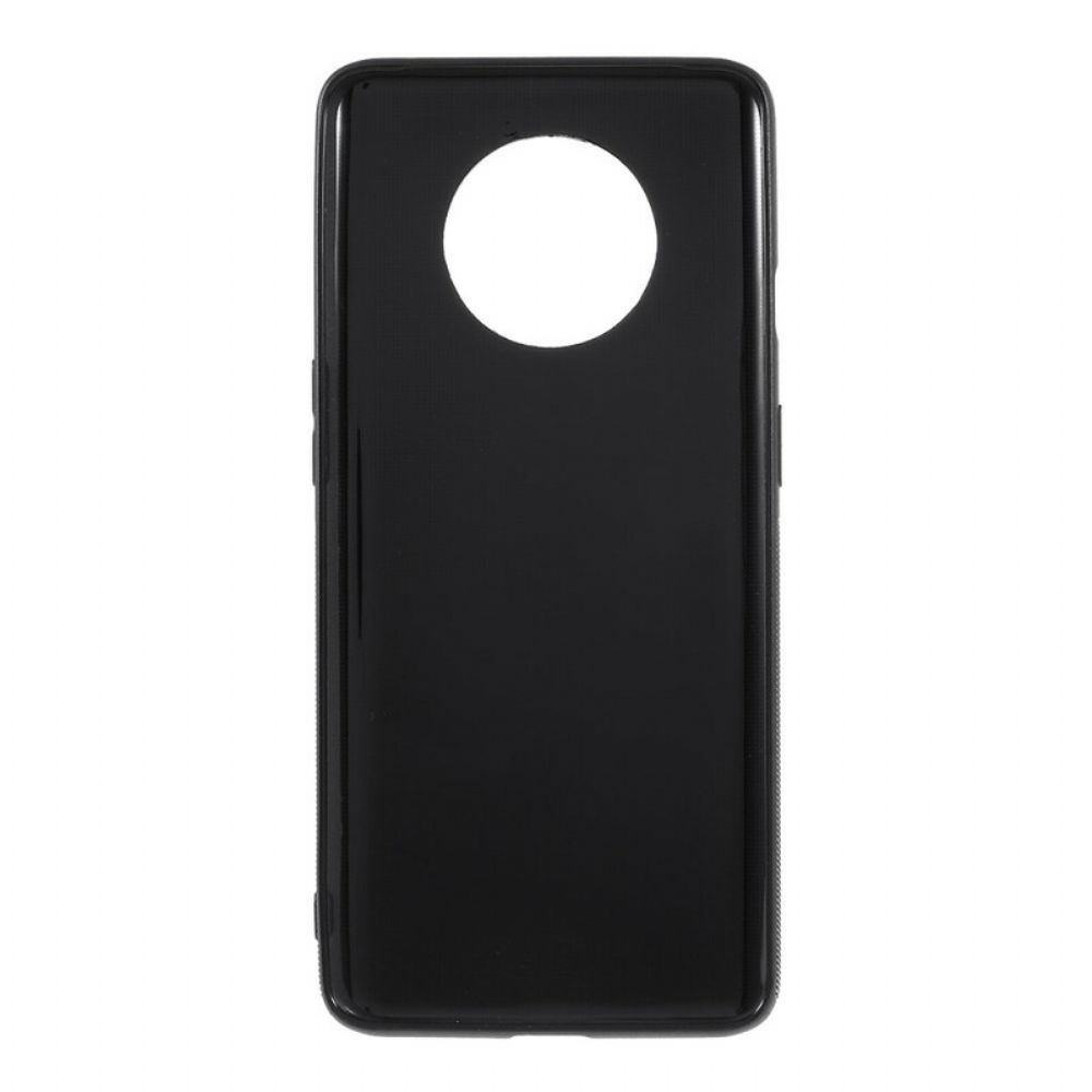 Hülle Für OnePlus 7T Einfache Kohlefaser