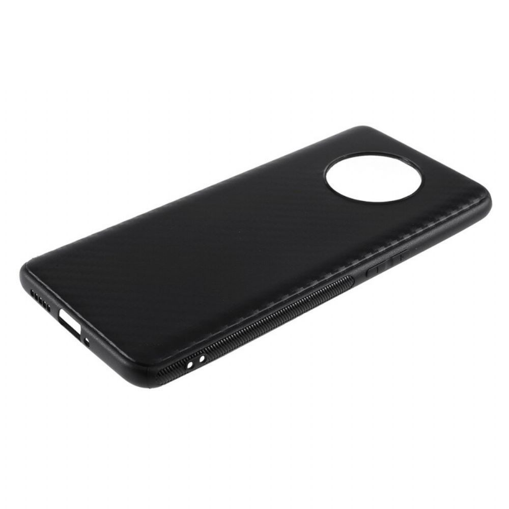 Hülle Für OnePlus 7T Einfache Kohlefaser