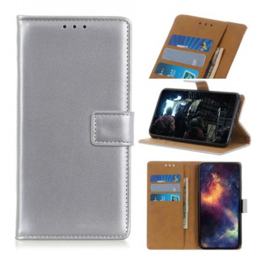 Flip Case Für Huawei Y6 2024 / Honor 8A Einfaches Kunstleder